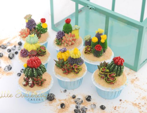 Buttercream Cacti Cupcakes