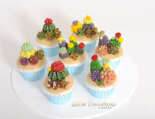 Cute Buttercream Cacti Cupcakes