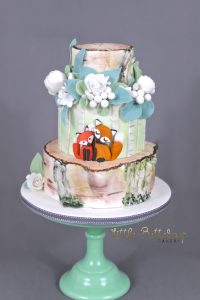 Mr. & Mrs. Fox Wedding cake