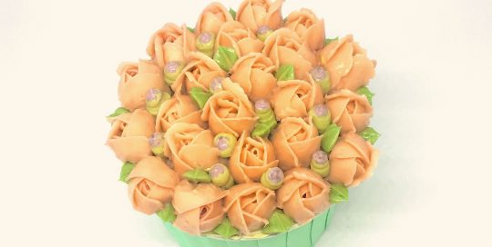 Rose buds cupcakes