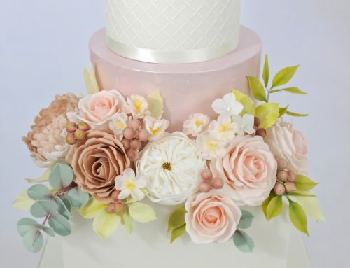 Romantic Floral Wedding Cake