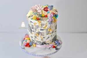 buttercream flower cake