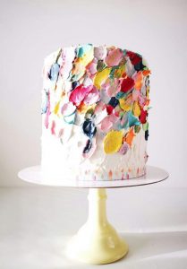 Buttercream rainbow based on Katherine Sabbath’ s famous cake design