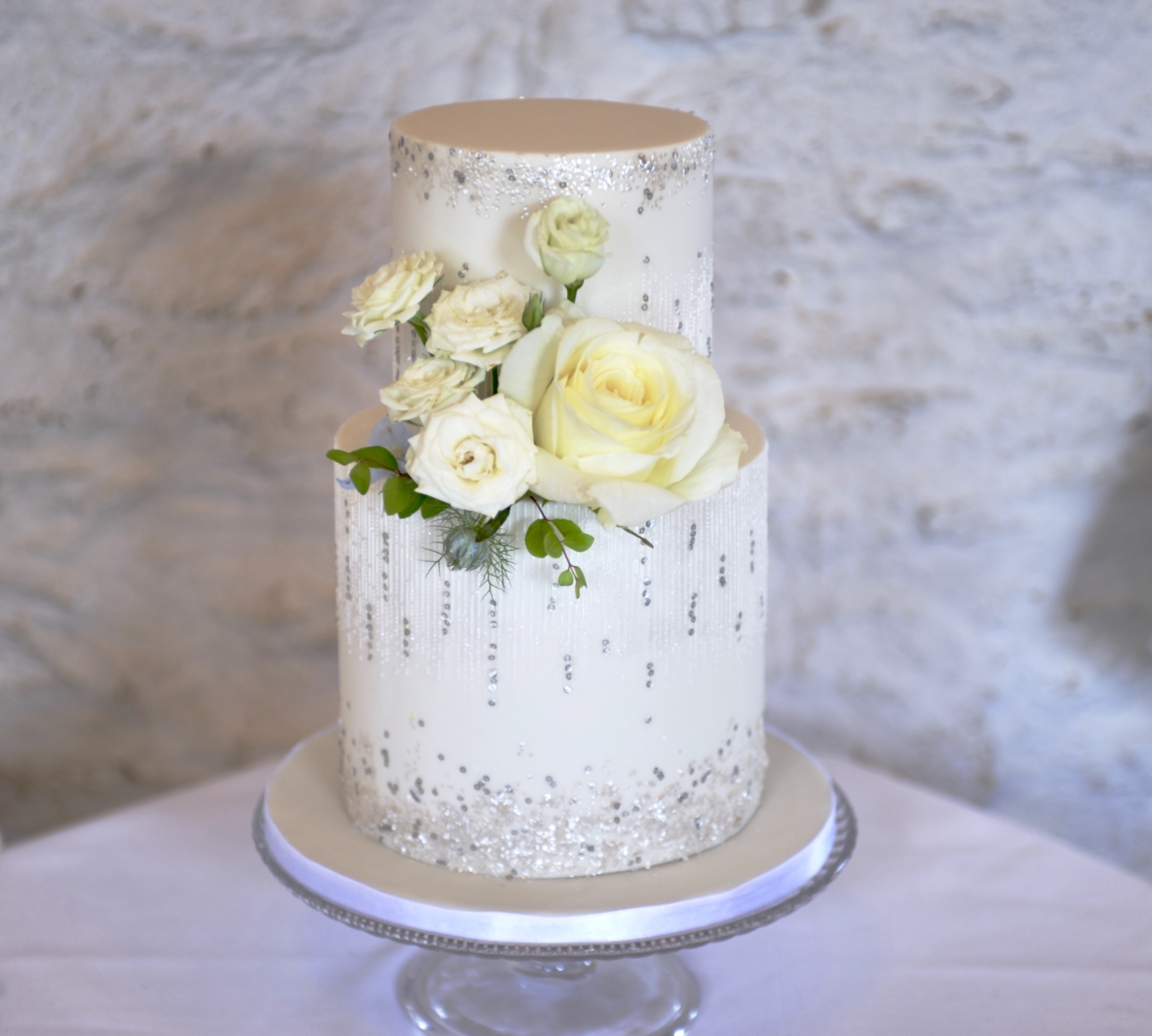 1920 inspired wedding cake